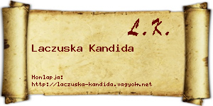 Laczuska Kandida névjegykártya
